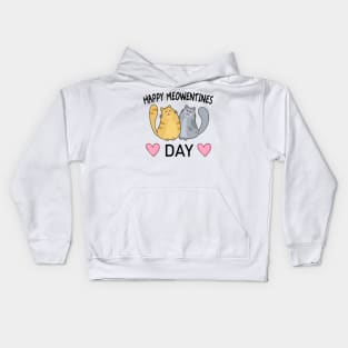 Happy Meowentines Day Kids Hoodie